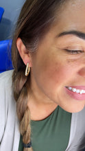 Load image into Gallery viewer, 18k Gold Filled Small Horseshoe Shape Hoop EarringsWholesale Jewelry Supplies

