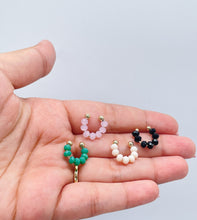 Load image into Gallery viewer, 18k Gold Filled Beaded Earring Cuffs
