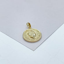 Load image into Gallery viewer, 18k Gold-Filled Pendant Featuring Queen Elizabeth of United Kingdom

