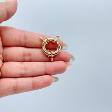 Load image into Gallery viewer, 18k Gold Filled Large Spring Ring Clasp Creative Design Styling Supplies Components &amp; Parts

