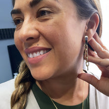Load image into Gallery viewer, 18k Gold Filled Round,Thick Paperclip Dangling Earrings
