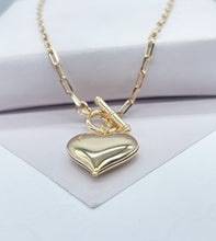 Load image into Gallery viewer, 18k Gold Filled Big Puffy Heart Choker
