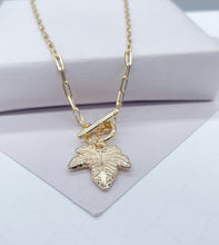 Load image into Gallery viewer, 18k Gold Filled Leaf Toggle Choker

