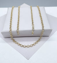 Load image into Gallery viewer, 18k Gold Filled 5mm Rolo Link Chain

