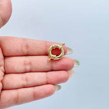 Load image into Gallery viewer, 18k Gold Filled Large Spring Ring Clasp Creative Design Styling Supplies Components &amp; Parts
