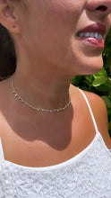 Load image into Gallery viewer, 18k Gold Filled thin bead and colorful gem choker
