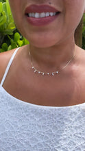 Load image into Gallery viewer, 18k Gold Filled Dainty Shard Pieces of Zirconia on Box Chain Choker
