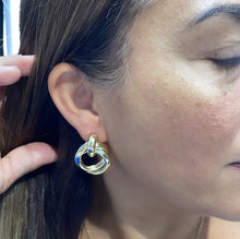 Load image into Gallery viewer, 18k Gold Filled Doubled Layered Soft Angled Earrings
