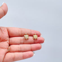 Load image into Gallery viewer, 18k Gold Filled Textured Baby Turtle Studs
