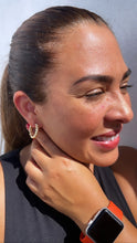 Load image into Gallery viewer, 18k Gold Filled Large Croissant Huggie Hoop Earrings
