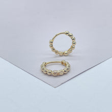 Load image into Gallery viewer, 18k Gold Filled Tiny 3mm Bead Clicker Hoop
