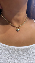Load image into Gallery viewer, 18k Gold Filled Gold Beaded Heart Set for Kids

