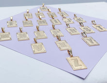 Load image into Gallery viewer, 18k Gold Filled Dainty Initial Pendant
