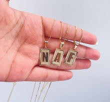Load image into Gallery viewer, 18k Gold Filled Dainty Initial Pendant
