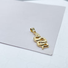 Load image into Gallery viewer, 18k Gold Filled Small Snake Charm Pendant for Chains
