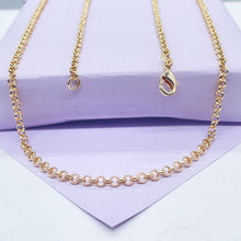 Load image into Gallery viewer, 18k Gold Filled Plain 3mm Rolo Chain, Available in 3 Sizes
