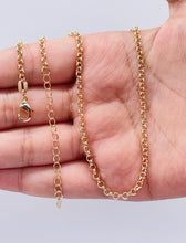 Load image into Gallery viewer, 18k Gold Filled Plain 3mm Rolo Chain, Available in 3 Sizes
