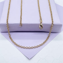Load image into Gallery viewer, 18k Gold Filled Plain 3mm Rolo Chain, Available in 3 Sizes
