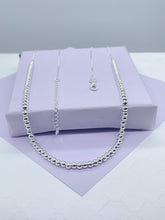 Load image into Gallery viewer, 18k Gold Filled 4mm Beaded Necklace, Gold Ball Bead Chain Necklace,
