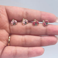 Load image into Gallery viewer, 18k Gold Filled Lady Bug Stud Earring
