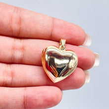 Load image into Gallery viewer, 18k Gold Filled Classic Puffy Plain Heart Pendant, Gift Her Loved Ones Supplies
