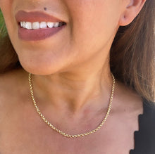Load image into Gallery viewer, 18k Gold Filled Plain 3mm Rolo Chain, Available in 3 Sizes
