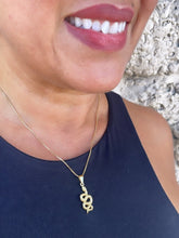 Load image into Gallery viewer, 18k Gold Filled Small Snake Charm Pendant for Chains
