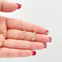 Load image into Gallery viewer, 18k Gold Filled Plain Snake Stud Earring
