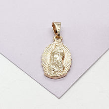 Load image into Gallery viewer, 18k Gold Filled Small Plain Guadalupe Pendant
