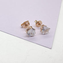 Load image into Gallery viewer, 18k Gold Filled Baby Heart Stud Earring
