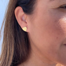 Load image into Gallery viewer, Smooth Plain Heart Stud Earring
