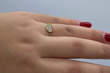 Load image into Gallery viewer, 18k Gold Filled Heart Ring: Dainty Cubic Zirconia Ring
