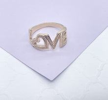 Load image into Gallery viewer, 18k Gold Filled LOVE Ring
