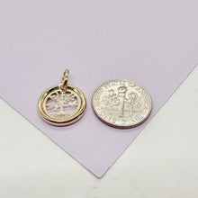 Load image into Gallery viewer, 18k Gold Filled Small Circle See Through Pendants
