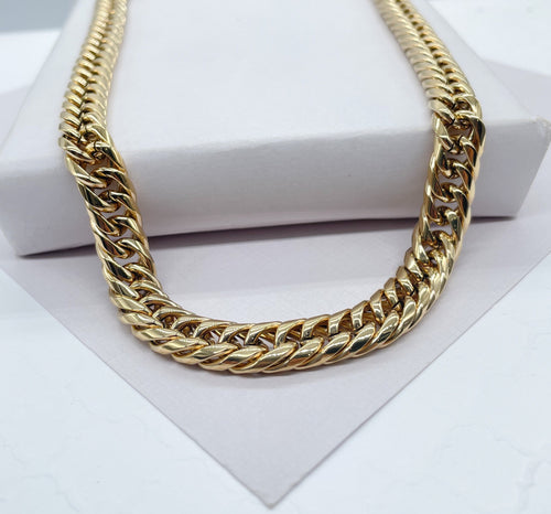 14k Gold Filled 10mm 26 inch Miami Cuban Link Chain, Cuban Necklace, Cadena de Labon Cubano