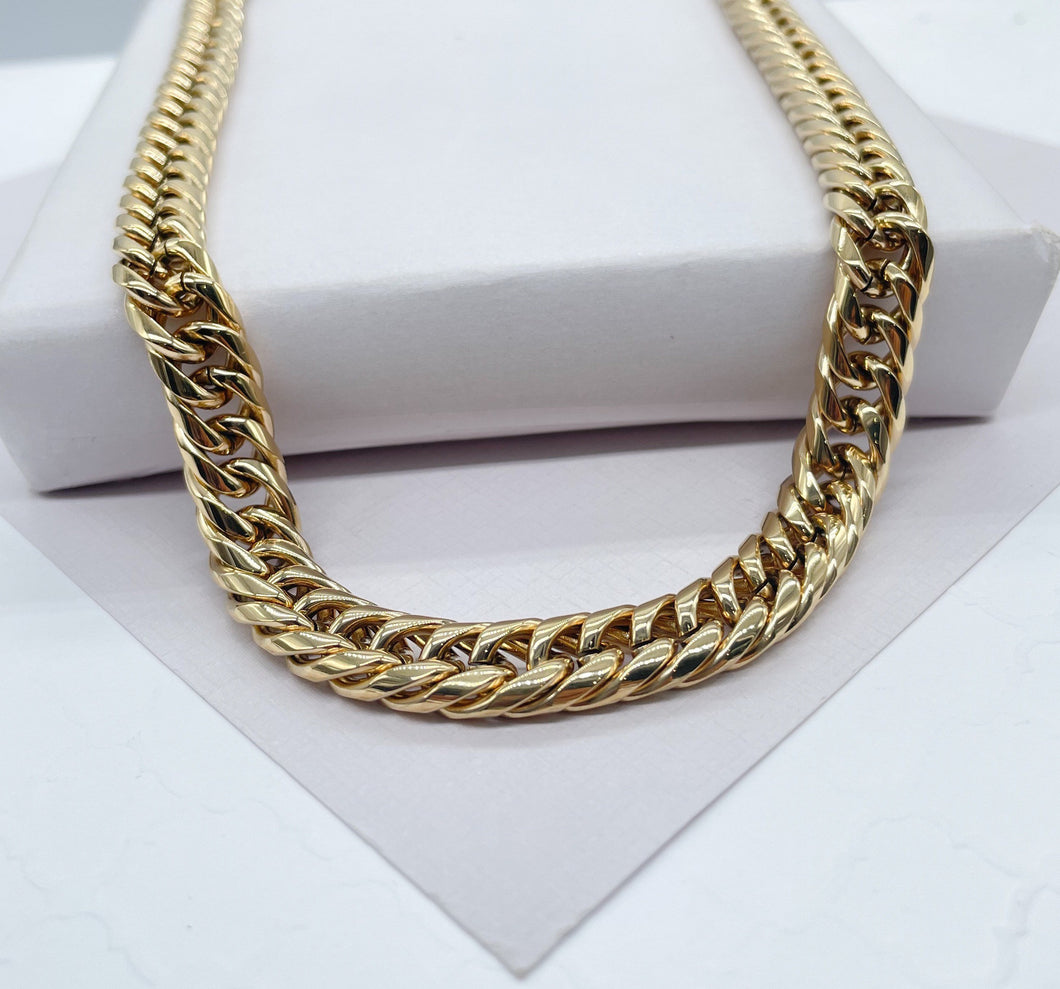 14k Gold Filled 10mm 26 inch Miami Cuban Link Chain, Cuban Necklace, Cadena de Labon Cubano