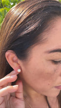 Load image into Gallery viewer, 18k Gold Filled Circle Pave Earrings
