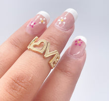 Load image into Gallery viewer, 18k Gold Filled LOVE Ring
