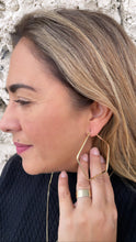 Load image into Gallery viewer, 18k Gold Filled Light Pentagon Hoop Earrings
