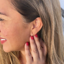 Load image into Gallery viewer, 18k Gold Filled Small Thin Endless Hoop Earrings
