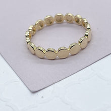 Load image into Gallery viewer, 18k Gold Filled Flat Bead Ring
