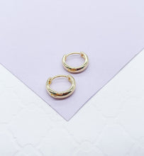 Load image into Gallery viewer, 18k Gold Filled Plain Extra Small Huggie Earring
