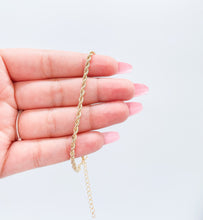 Load image into Gallery viewer, 18k Gold Filled 3mm Rope Bracelet
