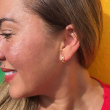 Load image into Gallery viewer, 18k Gold Filled Plain Braided Huggie Earring Available in 2 Sizes
