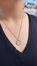 Load image into Gallery viewer, 18k Gold Filled Medallion Pendant With Love In the Center
