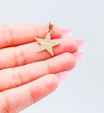 Load image into Gallery viewer, 18k Gold Filled Solid Star With Dream Quote Center
