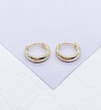 Load image into Gallery viewer, 18k Gold Filled Plain Extra Small Huggie Earring
