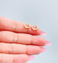 Load image into Gallery viewer, 18k Gold Filled Ultra Light &amp; Tiny Squared Huggie Earring
