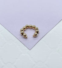 Load image into Gallery viewer, 18k Gold Filled Beaded Ear Cuffs in Pearl Gold Bead Styles
