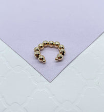 Load image into Gallery viewer, 18k Gold Filled Beaded Ear Cuffs in Pearl Gold Bead Styles
